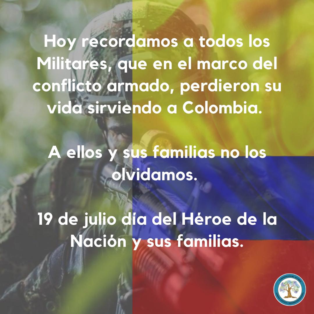 19 de julio día del Héroe de la Nación y sus familias Corporación